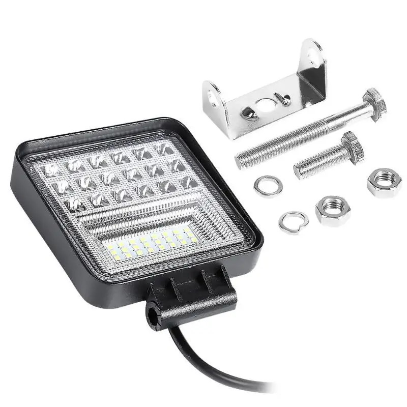 

4 inch 126W Square Car LED Work Light for Auto Offroad SUV Trucks Beam Vehicles Driving Lamp