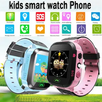 

Smart Watch with LBS Waterproof Anti-lost Safe GSM Locator Touch Screen Tracker SOS SIM Two-way calls for Kids Children New