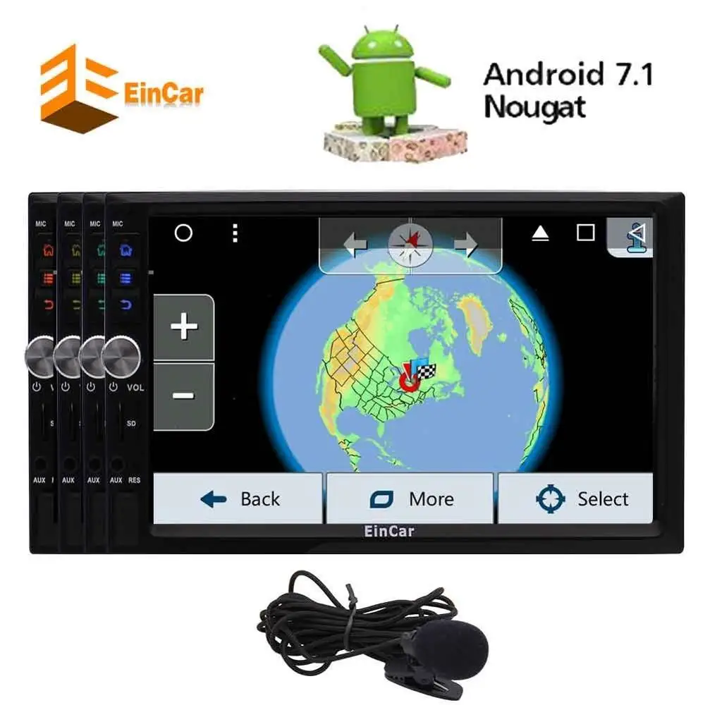 

Android 7.1 nougat Octa-core Car Stereo for Universal 2 Din Car FM/AM Radio Receiver GPS Navigtion USB SD Wallpaper 1080P Video