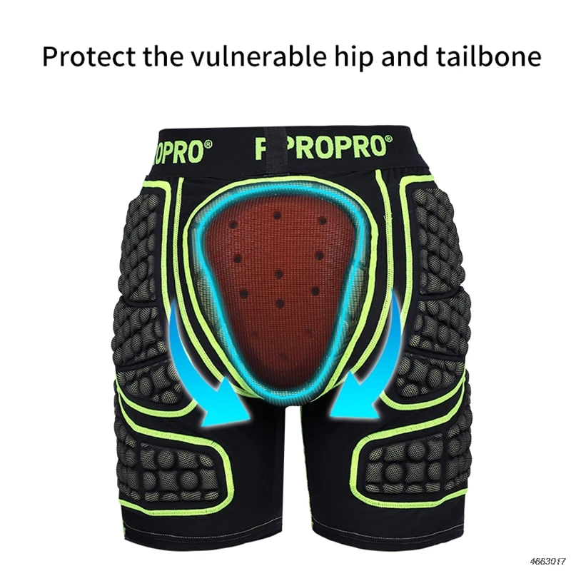 PROPRO Black Motorcycle Shorts Men Anti-drop Armor Gear Hip Butt Support Protection Motocross Hockey Snowboard Ski Protec