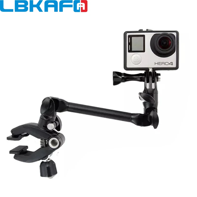 

LBKAFA Guitar Drum Clips 360 Rotate Collapsible Monopod Mount Grip Arm Tripod for Gopro Hero 6 5 4 3+ SJCAM SJ4000 SJ6 SJ7 YI