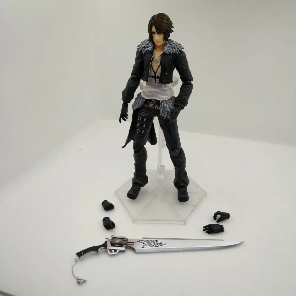 Final Fantasy 8 Play Arts Kai экшн-фигурка Squall Leonhart коллекция аниме модель игрушки FF 8 Playarts Kai 250 мм