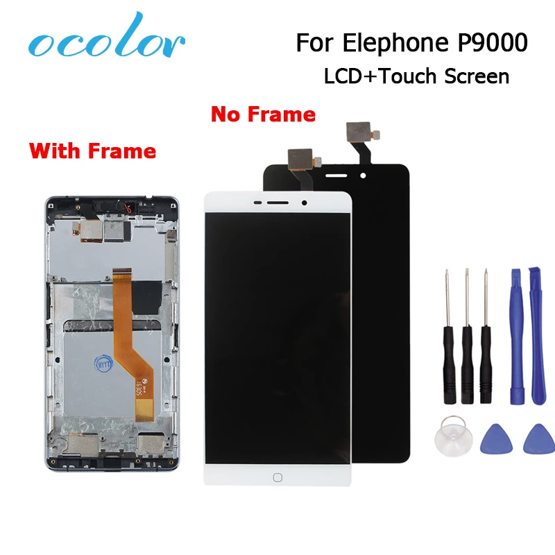 Ocolor для Elephone P9000 P9000D P9000E ЖК дисплей и сенсорный экран с рамкой дигитайзер сборка