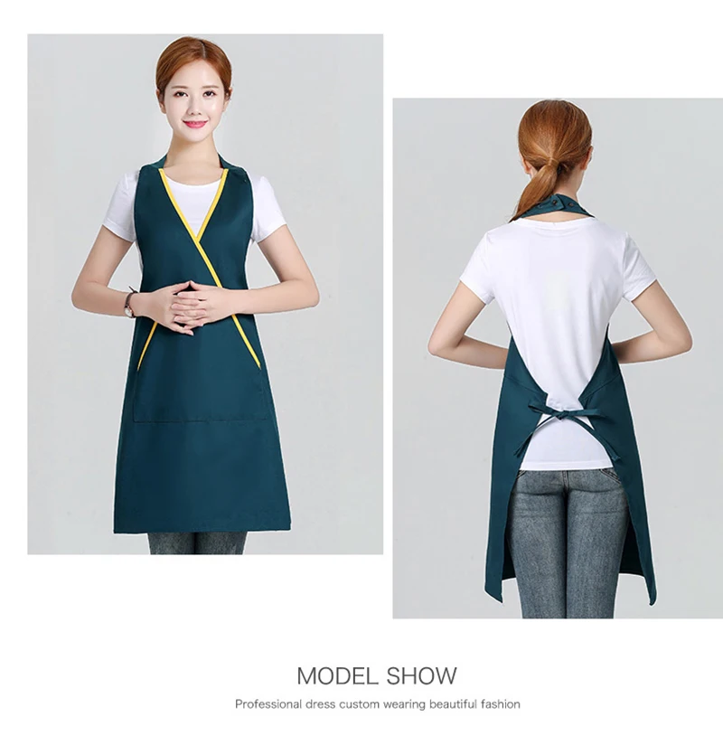 Kitchen tooling milk tea nail shop waiter overalls women fashion cotton29