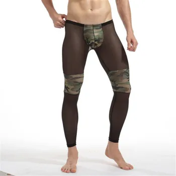 

New Men's Leggings,Men's Camouflage Net Yarn Patchwork Pants,Men's Leggings Pants