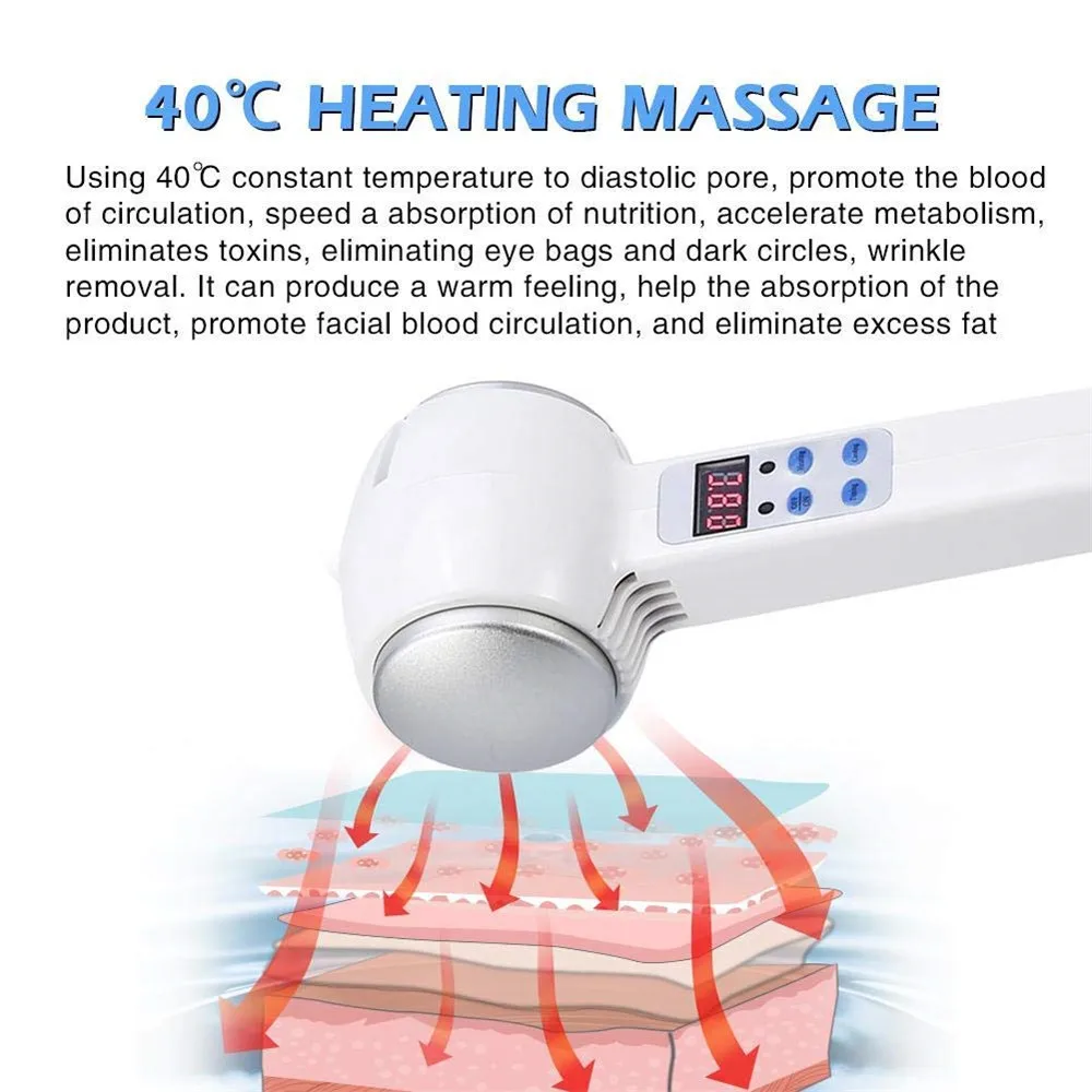  Face Care Device Hot Cold Hammer Cryotherapy Blue Photon Acne Treatment Skin Beauty Massager Liftin