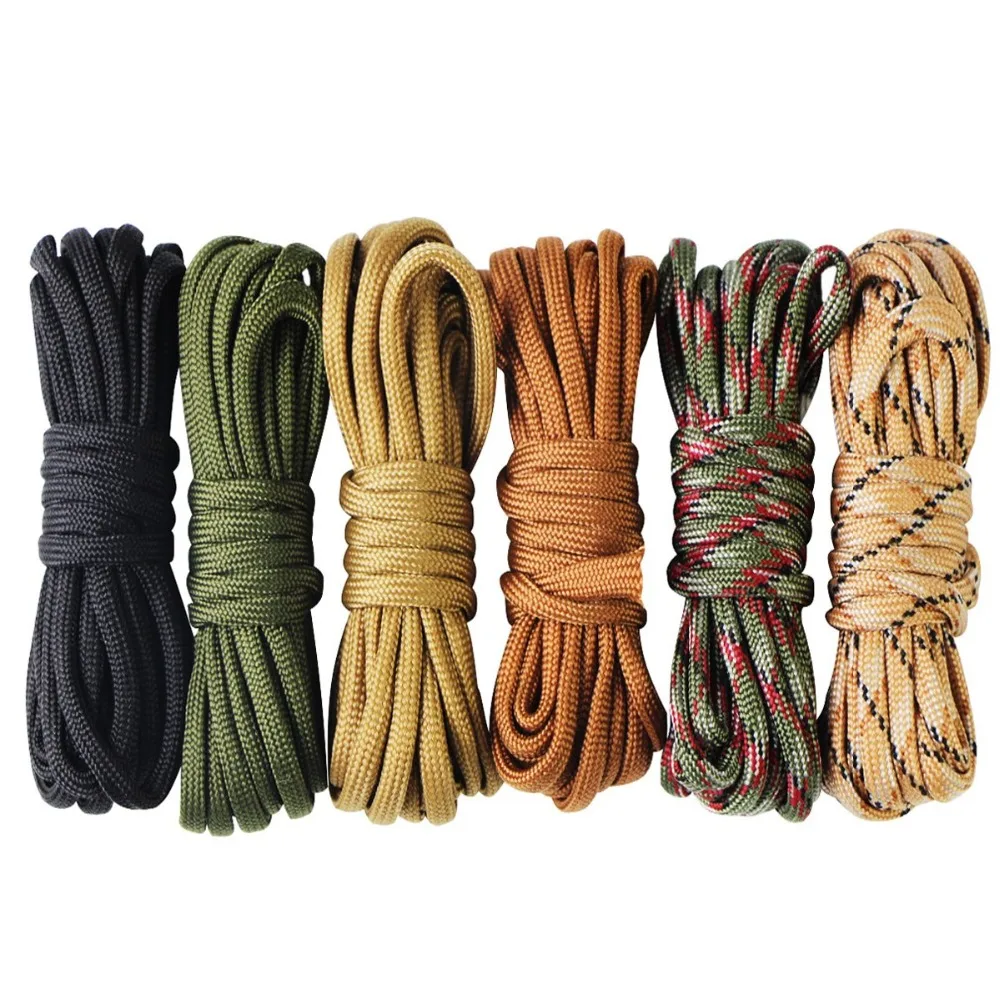 

Paracord Bracelet Cord Self Protect Lifeline Parachute Rope Outdoor Survival Safe Rope Set DIY Hand Woven Hiking Accessories 3m