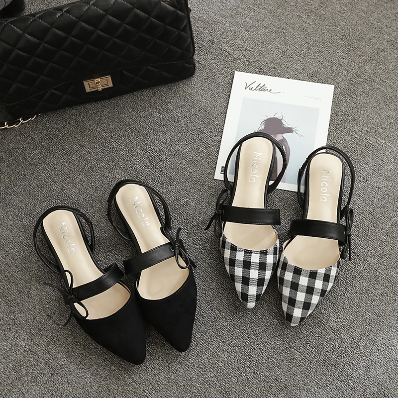 low heel thin strap sandals