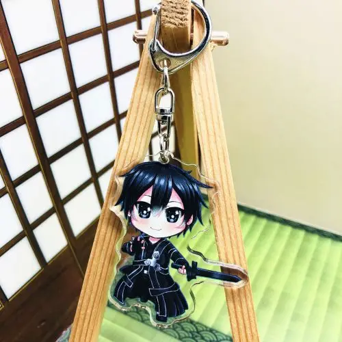 3 вида стилей акриловый брелок аниме меч искусство онлайн Asada Shino Kirigaya Kazuto Yuuki Asuna