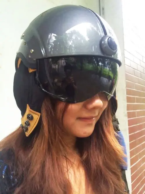 Kami udara Jet tempur dan helikopter helm abu abuhelmet casquehelmet