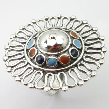 

Enamel Finger Ring Size 8 Face Width 32 mm Wholesale Gift Unique Designed