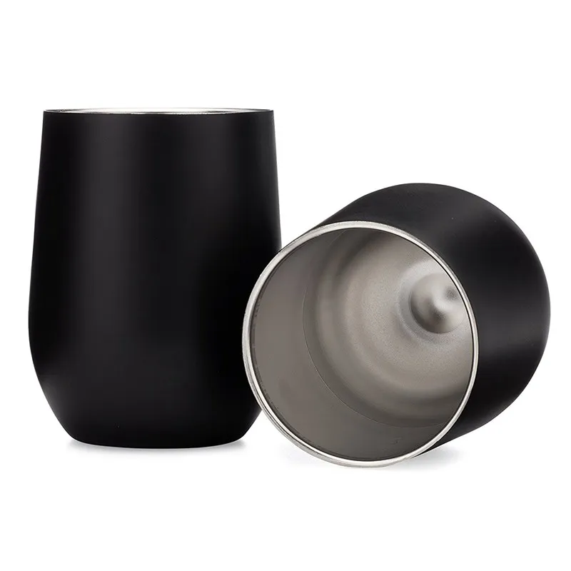 9OZ Stemless Wine Glasses 9OZ Stainless Steel Double Wall Vacuum