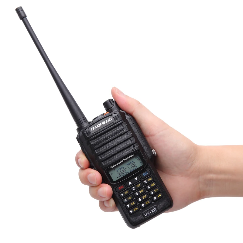 2 шт Baofeng UV-XR IP67 влагонепроницаемые Walkie Talkie 10 W Мощность двухдиапазонный VHF/UHF Хэм 10 км двухстороннее радио + кабель для программирования + 2