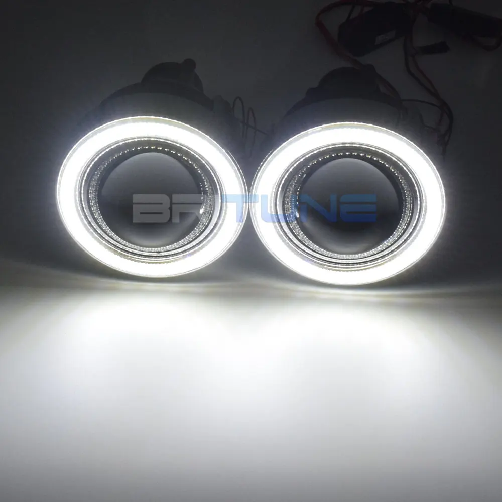 Britune Универсальный противотуманный светильник светодиодный ангельские глазки автомобильные линзы H11 HID проектор водонепроницаемый автомобильный светильник в сборе аксессуары для настройки 2,5/3,0