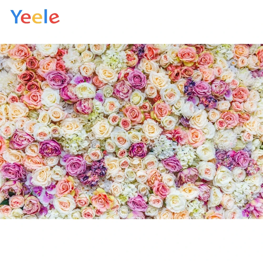

Yeele Wedding Flower Photography Backdrops Children Birthday Party Custom Photocall Baby Shower Background For Photo Studio
