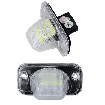 

2x Error Free 18 SMD Number-plate Lamp For VW Passat B5 B6 LED License Plate Light For VW Transporter T4 Passat 1990-2003