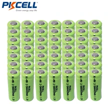 50 шт PKCELL 400mAh 1,2 V 2/3AAA ni-mh перезаряжаемые батареи NiMh 2/3aaa батареи Промышленные оптом