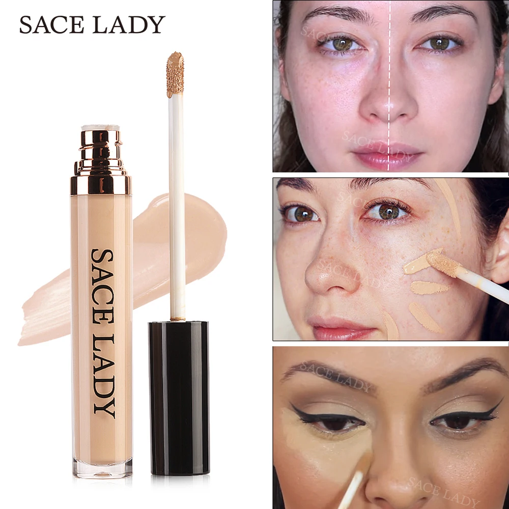 

Full Cover Face Concealer Cream Makeup Face Corrector Liquid Make Up Base for Eye Dark Circles Facial Natural Brand Cosmetic