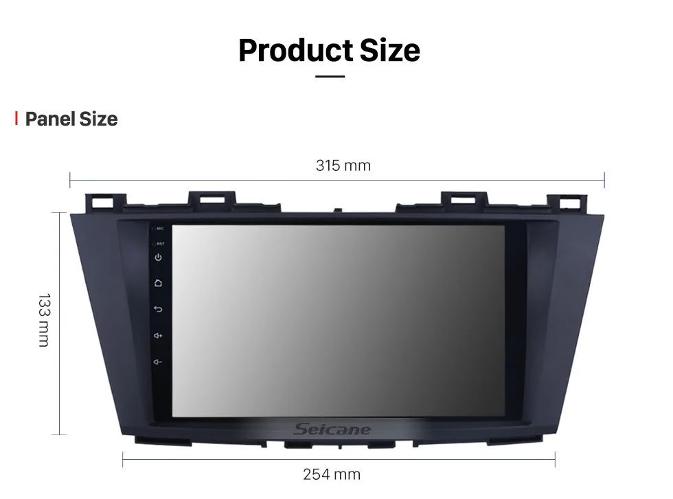 Seicane " Android 8,1 2Din Автомагнитола для Mazda 5 2009 2010 2011 2012 gps навигация Мультимедиа плеер головное устройство AUX USB Wifi 3g