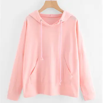 

Hot Women Flamingo Printing Long Sleeve Hoodie Pullover Sweatshirt Ladies Casual Hooded Tops