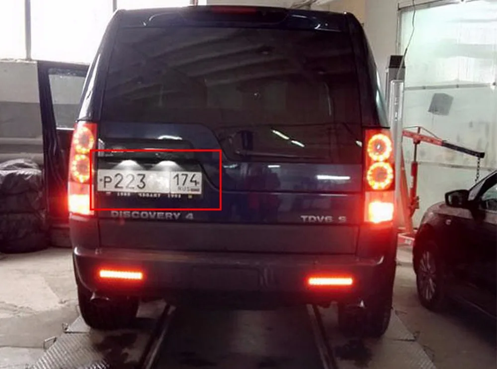 ANGRONG 2x номерной знак светодиодный светильник белого цвета для Land Rover Range Rover Sport freelander 2 LR2 Discovery Series 3 4(CA293