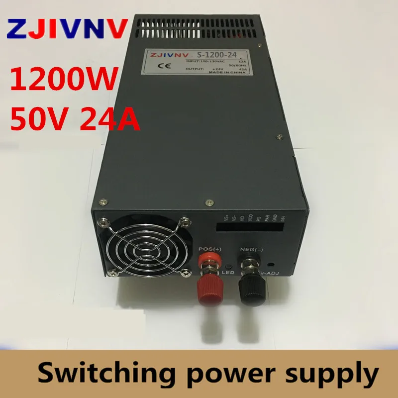 1200 Вт 50 В 24 а одинарный выходной фототрансформатор 220 110 переменного тока в