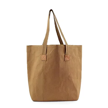 

41*35*12.5 CM INS Nordic Style Washable Kraft Paper Bag Plant Flowers Pots Multifunction Home Storage Bag Reuse Kraft