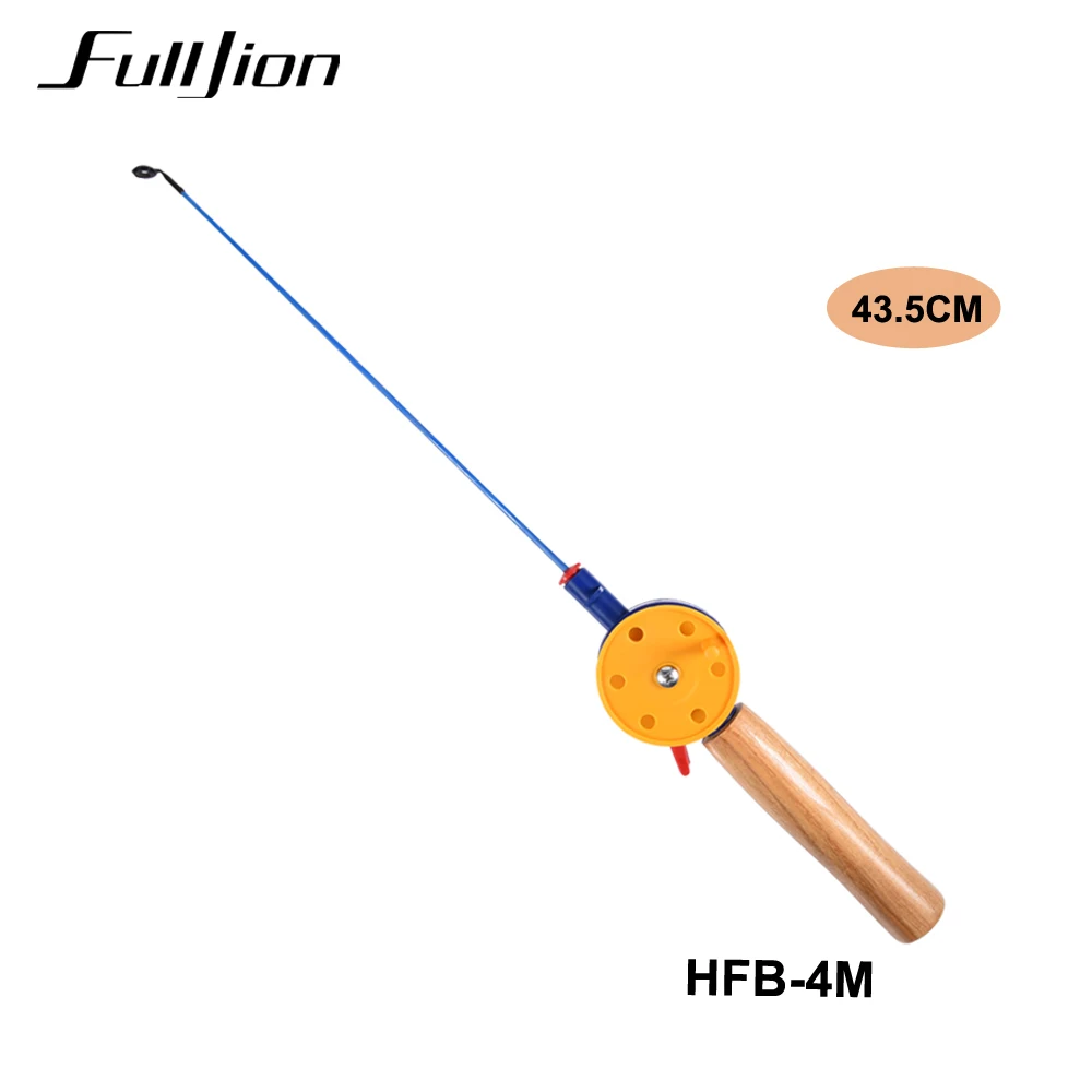 Fulljion 1 шт., зимние удочки для подледной рыбалки с катушками, ручка из хвойных пород, ультра-светильник, Ультра короткие уличные рыболовные снасти, комбинация