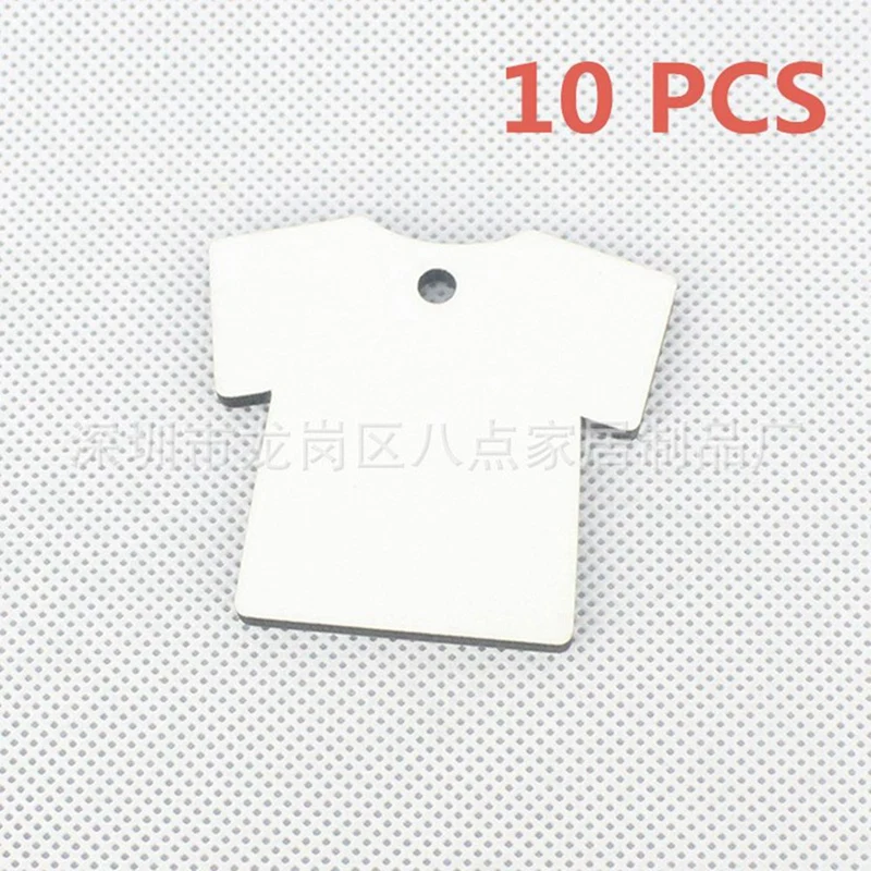 

10Pcs DIY Sublimation Key Rings Wooden Hard Board Printing Key Rings Blank MDF Creative Key Chain Accessory Jewelry LYY9185