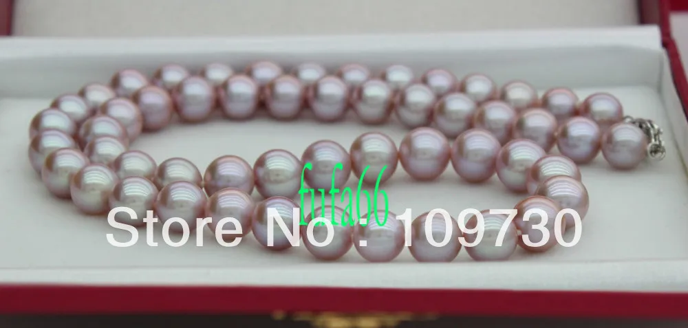 

Jewelry 001100 BEAUTIFUL!PERFECT! 8-9MM AAA++ LAVENDER AKOYA PEARLS NECKLACE