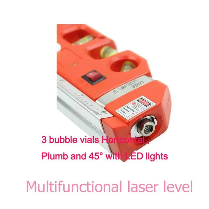 Многофункциональный инфракрасный лазерный уровень линейка уровень ленты измерительная шкала Инструмент Вертикальная измерительная аппаратура