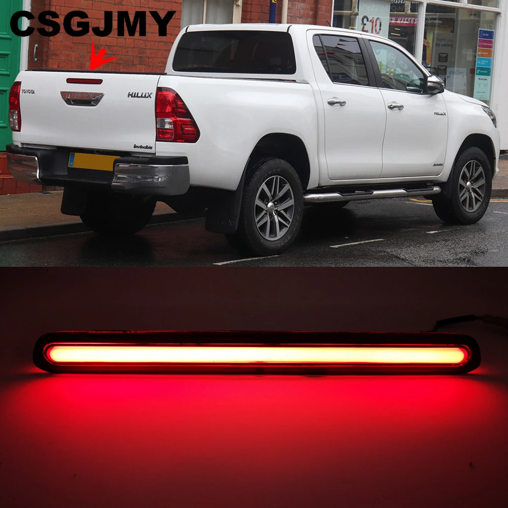 1 комплект светодиодный Отражатель COB лампа заднего DRL для Toyota Hilux Revo 2015 2016 2017 2018