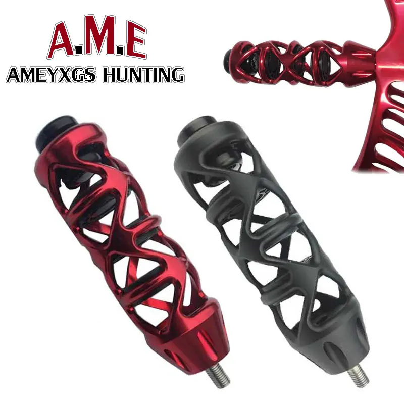 

2 Colors CNC Aluminum Alloy Compound Bow Stabilizer Hunting Arrows Archery Accessories Equipment Shooting TPR Rubber Hollow