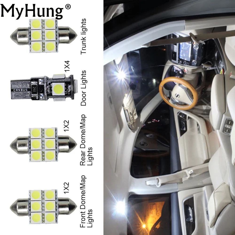 Convenience Bulbs For Renault koleos clio Car Led Interior Light C10W