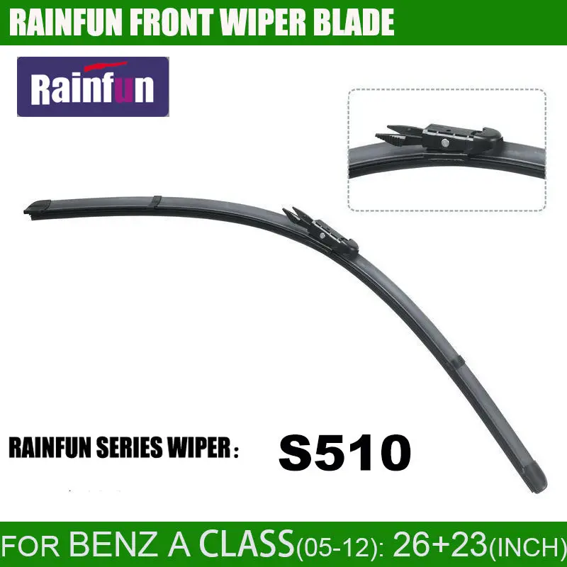 RAINFUN 26+23R inch dedicated car wiper blade for BENZ A CLASS W169(04 12),hot sale auto