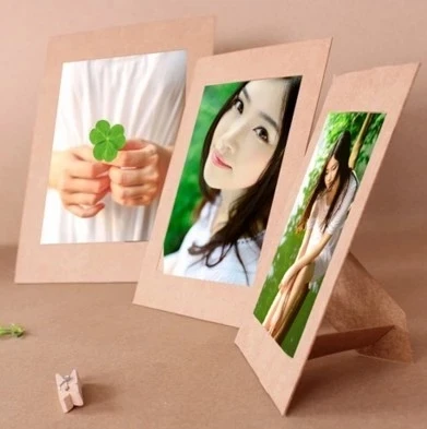 3/5/6/7 дюйма DIY крафт бумага фоторамка для фотографий винтажная рамка Сделай Сам