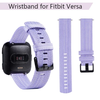 

Nylon Fabric 22mm Replacement Wristband Strap for Fitbit Versa Canvas Smart Watch Ban for Fitbit Versa Lite Buckle Bracelet Part