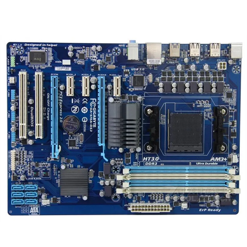 

For Gigabyte GA-970A-DS3 Original Used Desktop Motherboard 970A-DS3 for AMD 970 Socket AM3 AM3+ DDR3 On Sale