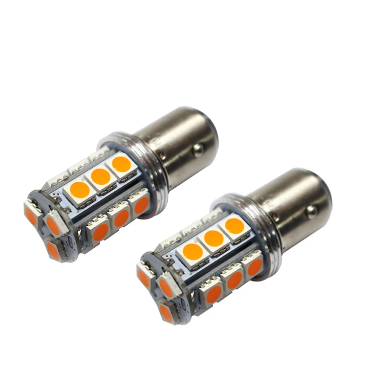 2pcs S25 1156 1157 5050 SMD 18 LED BA15S P21W Auto Car Signal Reverse