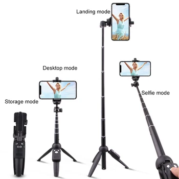 

Yunteng Wireless Selfie Stick Tripod Monopod with Bluetooth Remote Shutter Universal for iPhone XS X 7plus Xiaomi Smartphones