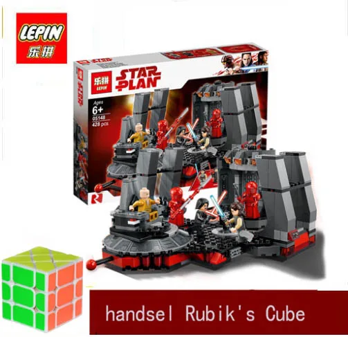 

Lepin 05148 Star Wars Snoke The Throne Room Set Model Building Kits Blocks Bricks Kids Toys Compatible 75216 grinch christmas