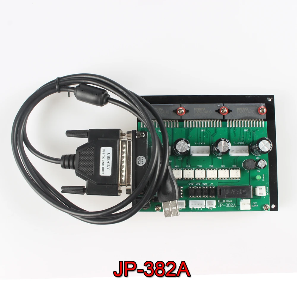 USB CNC 3 Axis Motor Stepper Drive Controller Board JP-382A