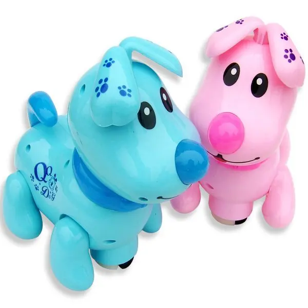 Electric robot pet dog toy/Intelligent universal turning around with