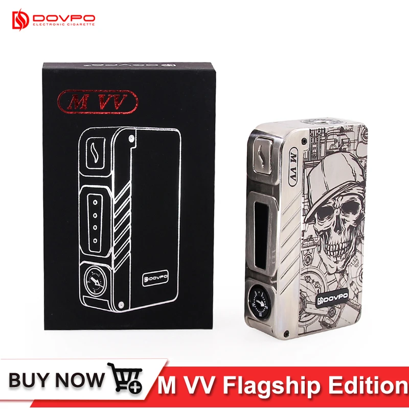 

Original DOVPO MVV Electronic Cigerette Box Mod Flagship Edition M VV Vape Mod 18650 mechanical mods