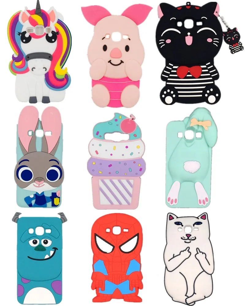 

3D Cartoon Phone Silicone Soft Case Back Cover For Samsung Galaxy Grand Neo i9060 Plus i9060i Grand Duos i9082 9082 i9080 Cases
