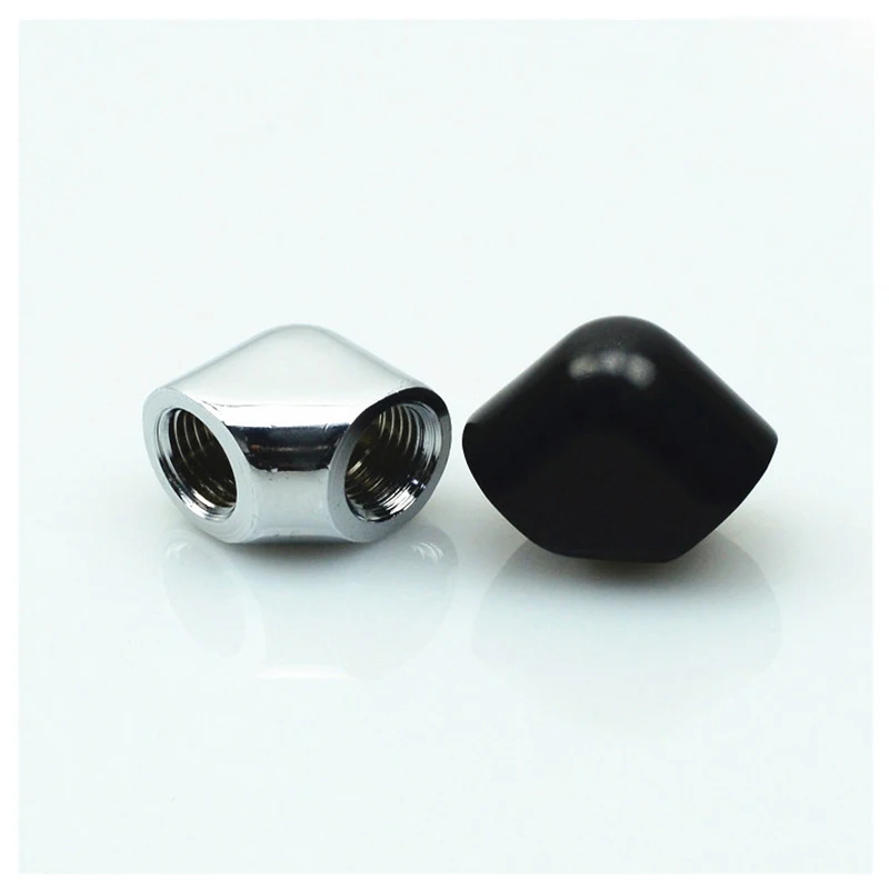 

90 Degree G1/4 Fitting Double Female Thread Elbow Adapter For Computer Water Cooling System