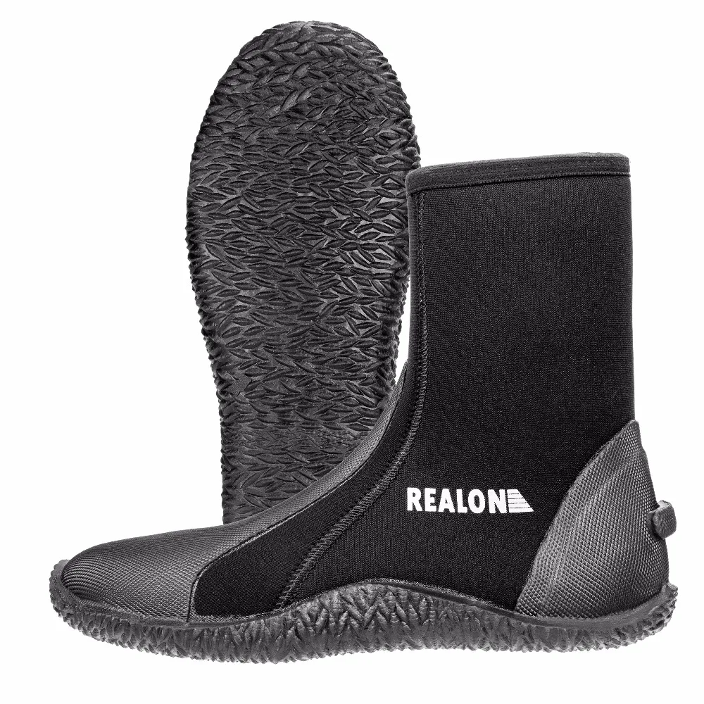 

5mm Diving Boots Wetsuit Shoes with Neoprene Side Zipper Socks Snorkeling Spearfishing Surf for Men and Womens Fishing Boots