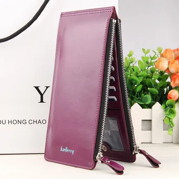 

Fashion New Women Wallets High Quality Solid Color PU Leather Ultrathin Multifunction ID Credit Card Holder Wallet Free Shipping