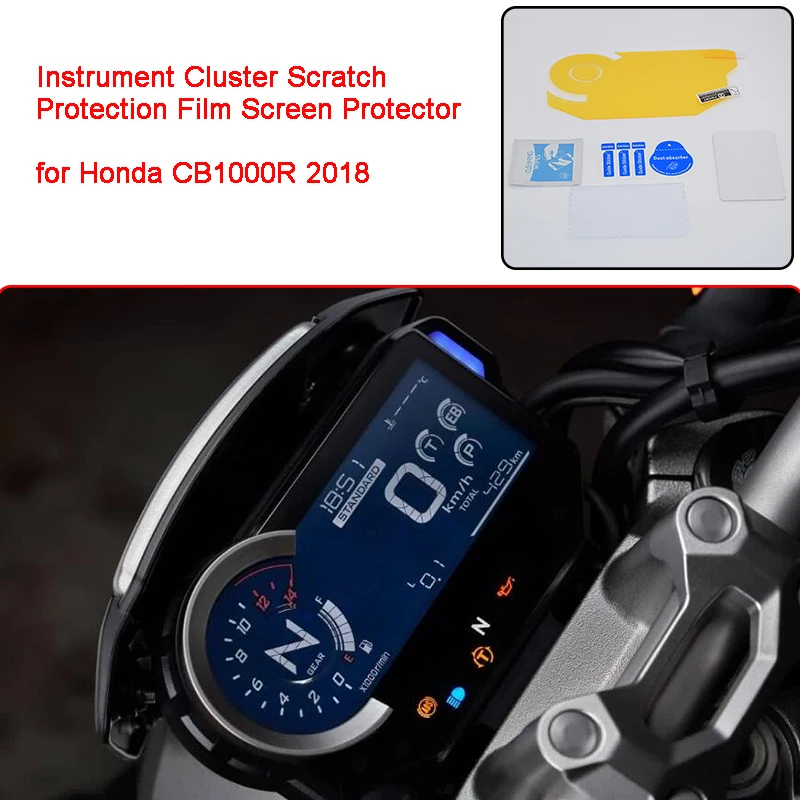 for Honda CB1000R 2018 Motorcycle Instrument Cluster Scratch Protection Film Screen Protector Blu-ray for Honda 2018 CB1000R (1)