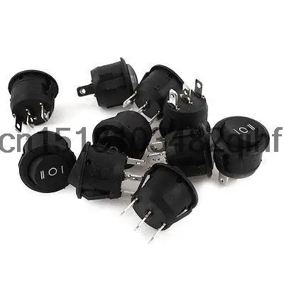 

10 Шт. AC 6A/250 В 10A/125 В 3 Pin SPDT ON/OFF/ON Snap в Лодке Rocker Switch